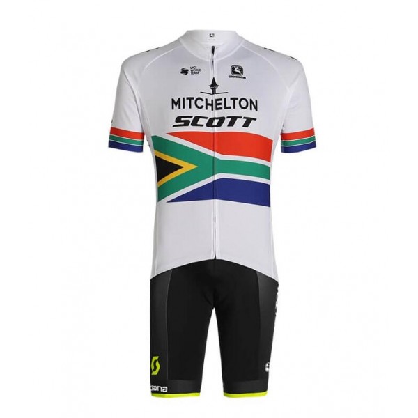 Fahrradbekleidung Radsport 2020 Team MITCHELTON SCOTT South African Champion Radbekleidung Satz Trikot Kurzarm+Träge Radtrikot De Fahrradbekleidung Radsport 2020 Team MITCHELTON SCOTT South African Champion Radbekleidung Satz Trikot Kurzarm+Träge Radtrikot De
