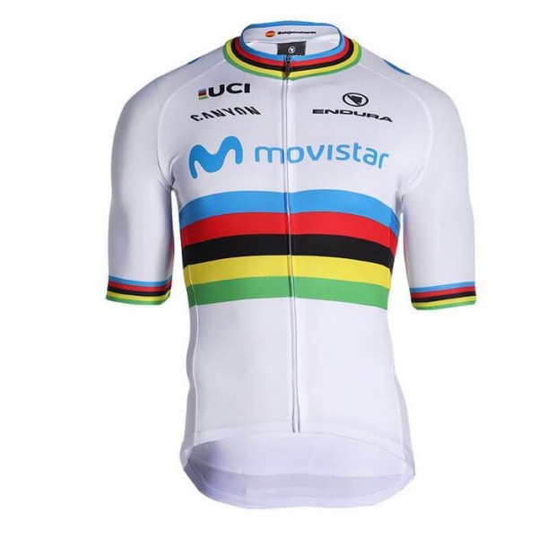 Fahrradbekleidung Radsport 2020 MOVISTAR TEAM World Champion Trikot Kurzarm Outl Radtrikot De Fahrradbekleidung Radsport 2020 MOVISTAR TEAM World Champion Trikot Kurzarm Outl Radtrikot De