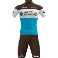 AG2R La Mondiale 2019 Radtrikot kurzarm (langer Reißverschluss)-Radsport-Profi-Team AG2R La Mondiale 2019 Radtrikot kurzarm (langer Reißverschluss)-Radsport-Profi-Team