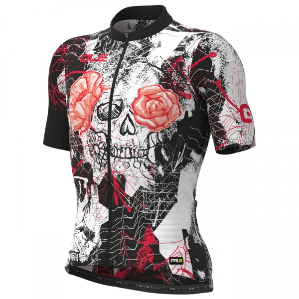 ALE SKULL Radtrikot kurzarm schwarz/weiß ALE SKULL Radtrikot kurzarm schwarz/weiß