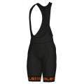 ALE STRADA Trägerhose kurz schwarz/orange