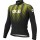 Übergröße ALE THORN Radtrikot langarm schwarz/neongelb