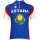 Astana Slowenischer Meister 2010 Radsport-Profi-Team-Kurzarmtrikot mit kurzem Reißverschluss