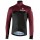 DELEBIO Fahrrad Winterjacke schwarz/weinrot