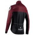 DELEBIO Fahrrad Winterjacke schwarz/weinrot