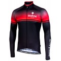 SANTERNO Radtrikot langarm schwarz/rot SANTERNO Radtrikot langarm schwarz/rot
