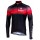 SANTERNO Radtrikot langarm schwarz/rot