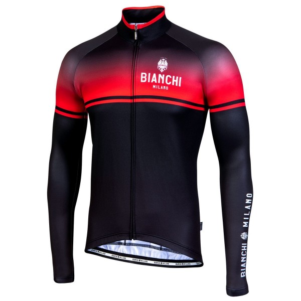 SANTERNO Radtrikot langarm schwarz/rot SANTERNO Radtrikot langarm schwarz/rot