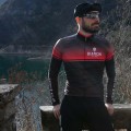 SANTERNO Radtrikot langarm schwarz/rot SANTERNO Radtrikot langarm schwarz/rot