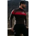 SANTERNO Radtrikot langarm schwarz/rot SANTERNO Radtrikot langarm schwarz/rot