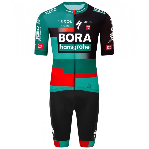 BORA-hansgrohe 2023 Set (Radtrikot kurzarm+Trägerhose)-Radsport-Profi-Team BORA-hansgrohe 2023 Set (Radtrikot kurzarm+Trägerhose)-Radsport-Profi-Team