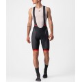 COMPETIZIONE KIT Trägerhose kurz schwarz/rot
