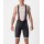 COMPETIZIONE KIT Trägerhose kurz schwarz/silber-grau