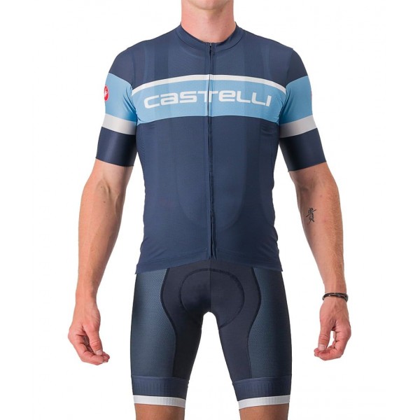 SCORPIONE 3+COMPETIZIONE KIT Radsport-Set (Kurzarmtrikot+Trägerhose) blau SCORPIONE 3+COMPETIZIONE KIT Radsport-Set (Kurzarmtrikot+Trägerhose) blau