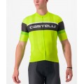 SCORPIONE 3+COMPETIZIONE KIT Radsport-Set (Kurzarmtrikot+Trägerhose) neon-gelbgrün/schwarz