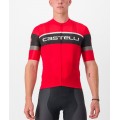 SCORPIONE 3+COMPETIZIONE KIT Radsport-Set (Kurzarmtrikot+Trägerhose) rot/schwarz SCORPIONE 3+COMPETIZIONE KIT Radsport-Set (Kurzarmtrikot+Trägerhose) rot/schwarz