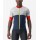 SEZIONE Radtrikot kurzarm blau/elfenbein