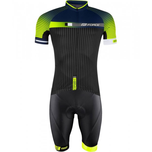DASH Radsport-Set (Radtrikot+Trägerhose) schwarz/neongelb DASH Radsport-Set (Radtrikot+Trägerhose) schwarz/neongelb