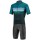RIVAL Radsport-Set (Kurzarmtrikot+Trägerhose) blau-grün/schwarz