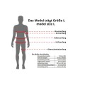 Übergröße KENTY Radtrikot kurzarm anthrazit/orange