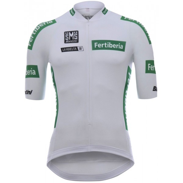 La Vuelta 2018 MAGLIA COMBINADA (weiß) Radtrikot kurzarm La Vuelta 2018 MAGLIA COMBINADA (weiß) Radtrikot kurzarm