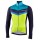 Asfalto Jkt Fahrrad Winterjacke dunkelblau/gelbgrün/türkis