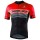 BORGO B Radtrikot kurzarm schwarz/rot