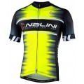 Radsport-Set (Radtrikot BORGO+Trägerhose VILLAGGIO) schwarz/neongelb
