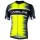 BORGO Radtrikot kurzarm schwarz/neongelb