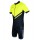Radsport-Set (Radtrikot VENDETTA+Radhose DYNAMITE) schwarz/neongelb