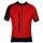 Übergröße Pace Jersey Radtrikot kurzarm rot/schwarz