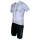 Radsport-Set (Radtrikot Pulse Jersey+Trägerhose Fireball) weiß/schwarz