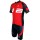 Radsport-Set (Radtrikot THUNDER+Radhose ohne Träger LIGHTNING) rot/schwarz