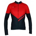 Übergröße REVENGE Radtrikot langarm schwarz/rot
