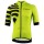 Stripes Jersey Radtrikot kurzarm gelbgrün