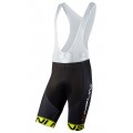 Radsport-Set (Radtrikot BORGO+Trägerhose VILLAGGIO) schwarz/neongelb