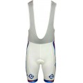 Trägerhose weiß-FRANCAISE DES JEUX (FDJ)-BIG MAT 2012 Radsport-Profi-Team Trägerhose weiß-FRANCAISE DES JEUX (FDJ)-BIG MAT 2012 Radsport-Profi-Team