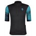 GRAVEL 10 Radtrikot kurzarm schwarz/blaugrün