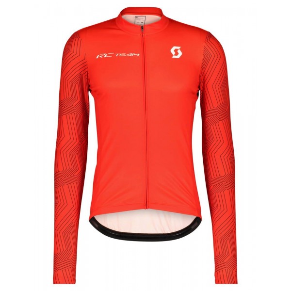 RC TEAM 10 Radtrikot langarm rot/weiß RC TEAM 10 Radtrikot langarm rot/weiß