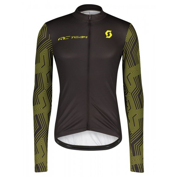 RC TEAM 10 Radtrikot langarm schwarz/gelb RC TEAM 10 Radtrikot langarm schwarz/gelb
