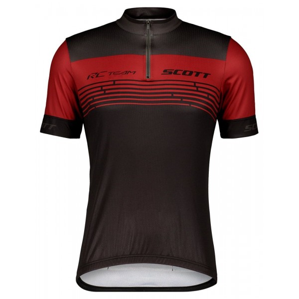 RC TEAM 20 Radtrikot kurzarm schwarz/weinrot