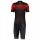 RC TEAM 20 Radsport-Set (Kurzarmtrikot kurzer RV+Radhose kurz) weinrot/schwarz