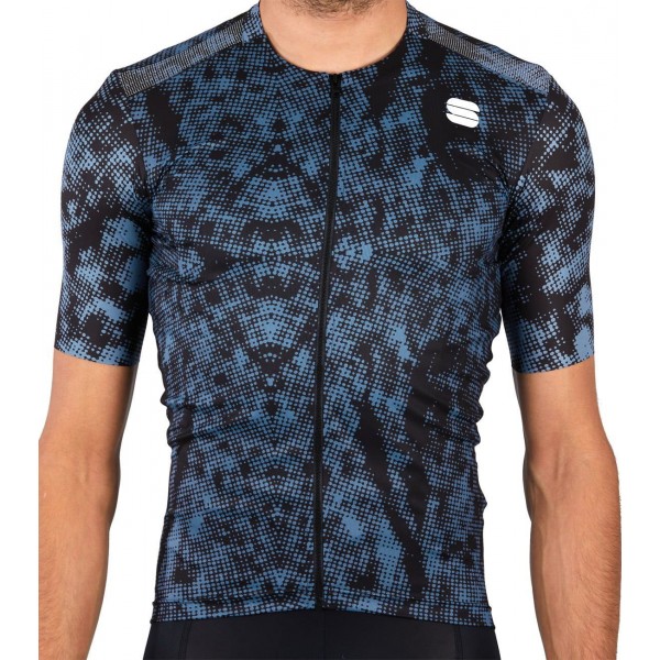 ESCAPE SUPERGIARA Radtrikot kurzarm schwarz/blau ESCAPE SUPERGIARA Radtrikot kurzarm schwarz/blau