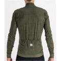 LOOM THERMAL JERSEY Radtrikot langarm grün