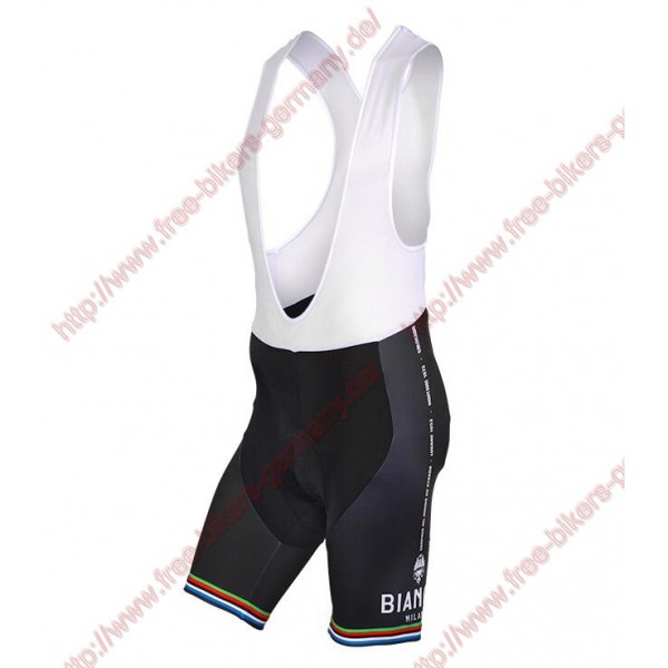 Profiteams BIANCHI MILANO New Pride black Trägerhosen Set Radtrikot De