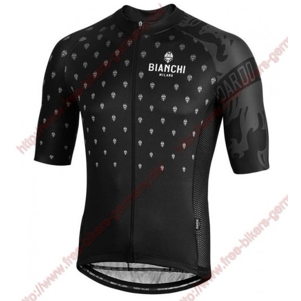Profiteams BIANCHI MILANO Savignano Black Trikot Kurzarm Outlet Radtrikot De