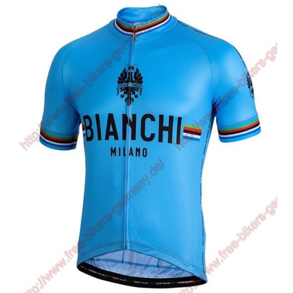 Profiteams BIANCHI MILANO New Pride blue Trikot Kurzarm Outlet Radtrikot De