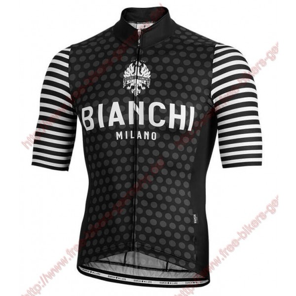 Profiteams BIANCHI MILANO Davoli Black Trikot Kurzarm Outlet Radtrikot De