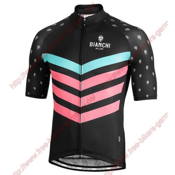 Profiteams BIANCHI MILANO Nicandro Black Trikot Kurzarm Outlet Radtrikot De
