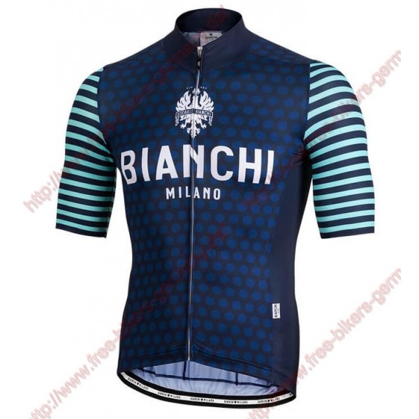 Profiteams BIANCHI MILANO Davoli blue Trikot Kurzarm Outlet Radtrikot De